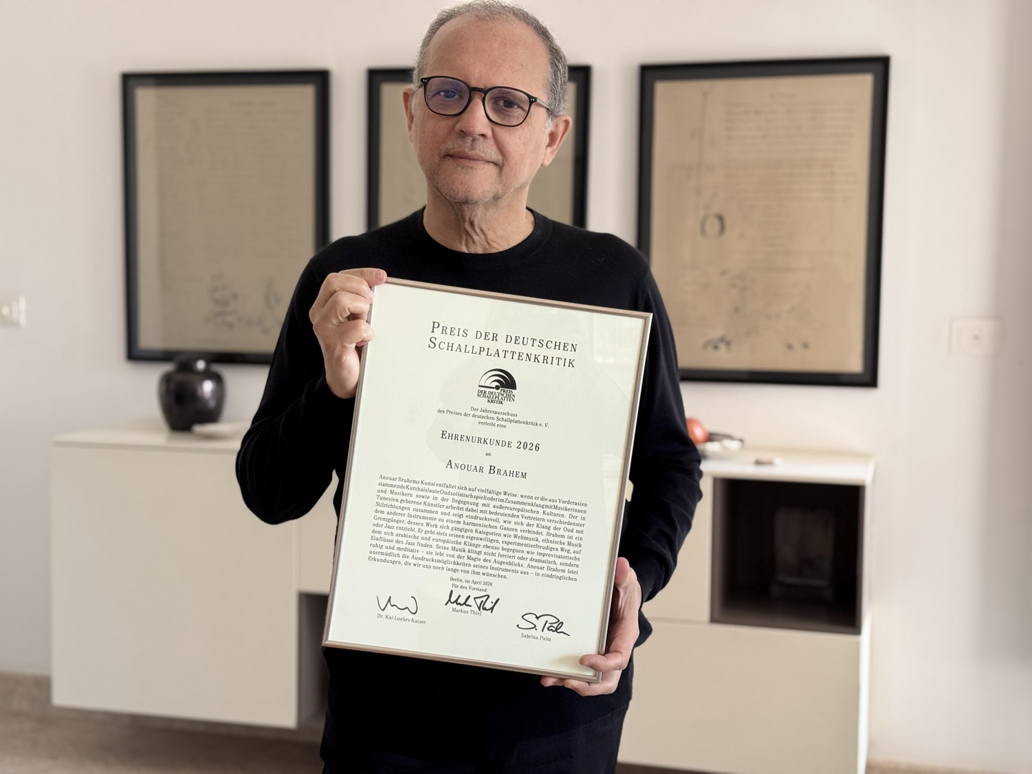Prix d'honneur 2026 du Preis der deutschen Schallplattenkritik